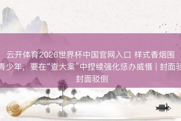 云开体育2026世界杯中国官网入口 样式香烟围猎青少年，要在“查大案”中捏续强化惩办威慑 | 封面驳倒